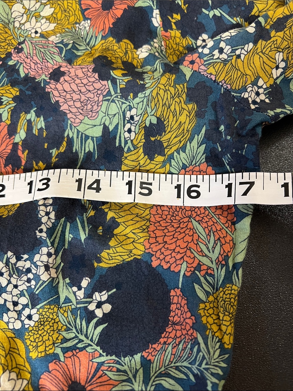 Trovata Boho Floral Button-Front Maxi Dress with Belt and Pockets 100% Cotton - Picture 4 of 8